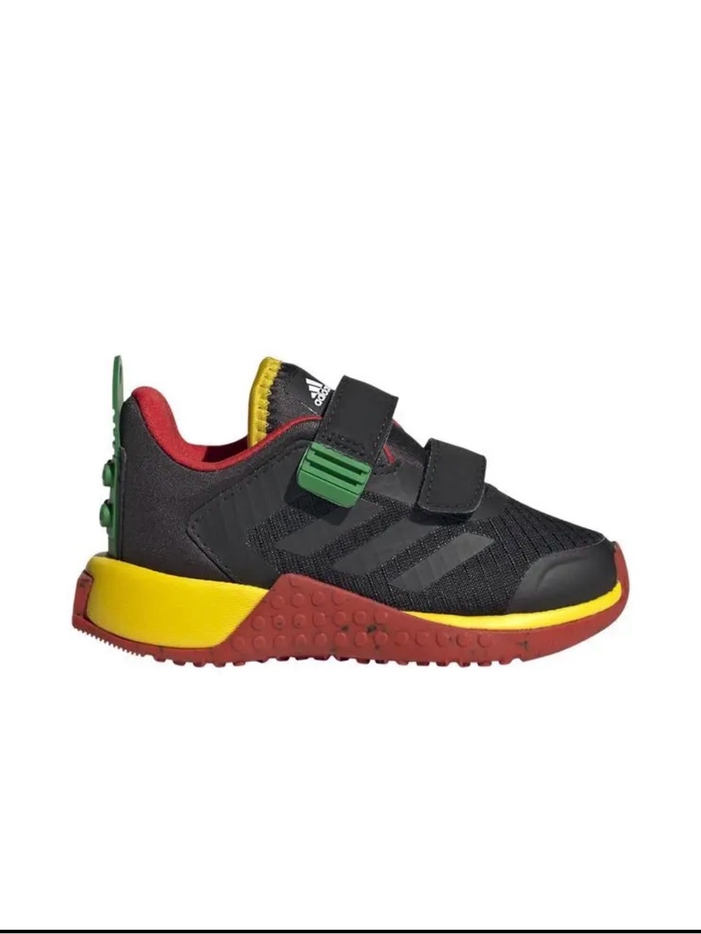 adidas Lego collab Kids Black/Red/Yellow/Green LEGO- Hook-and-Loop Sneaker kids4